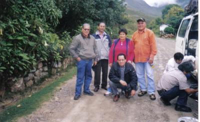 El viaje del Comit&eacute;, en la hora de  la verdad,hacia Uchucmarca, provincia de Bolivar,La Libertdad,Per&uacute;.